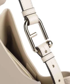 Nuvola L Beuteltasche fein genarbtes Leder beige