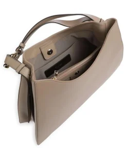 Nuvola L Beuteltasche fein genarbtes Leder taupe