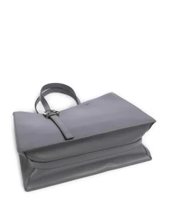 Nuvola L Shopper fein genarbtes Leder dunkelgrau