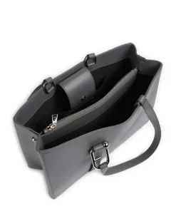 Nuvola L Shopper fein genarbtes Leder dunkelgrau