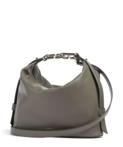 Nuvola M Handtasche fein genarbtes Leder khaki