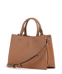 Nuvola M Handtasche fein genarbtes Leder braun