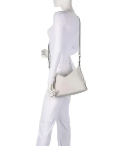 Nuvola M Handtasche fein genarbtes Leder weiß