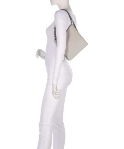 Nuvola Mini Beuteltasche genarbtes Kalbsleder beige