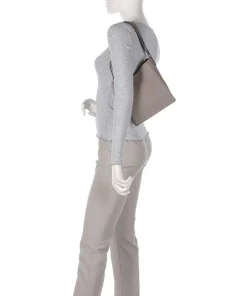 Nuvola Mini Beuteltasche genarbtes Kalbsleder taupe