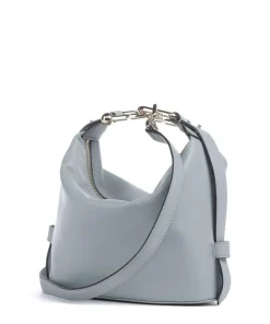 Nuvola Mini Handtasche fein genarbtes Leder hellblau