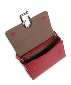 Nuvola S Umhängetasche fein genarbtes Leder dunkelrot