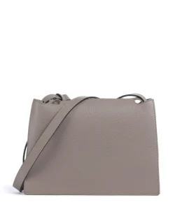Nuvola S Umhängetasche genarbtes Leder taupe