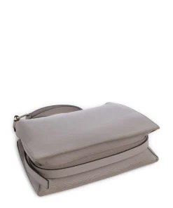 Nuvola S Umhängetasche genarbtes Leder taupe