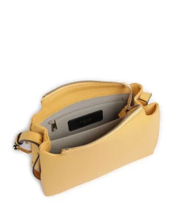 Nuvola S Umhängetasche genarbtes Leder gelb