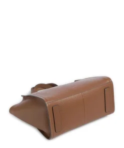 Oak Street Handtasche genarbtes Rindsleder braun