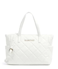 Ocarina Handtasche Lederimitat weiß