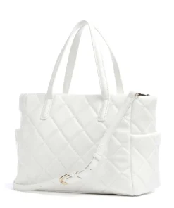 Ocarina Handtasche Lederimitat weiß