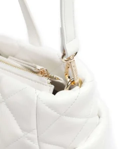 Ocarina Handtasche Lederimitat weiß