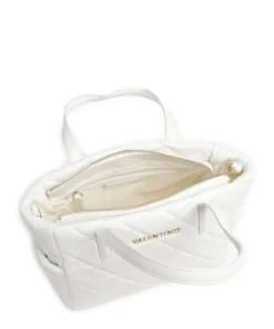 Ocarina Handtasche Lederimitat weiß