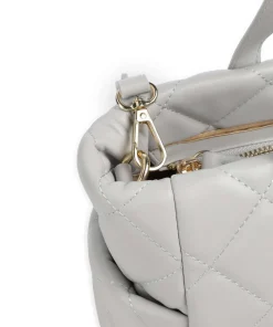 Ocarina Handtasche Lederimitat hellgrau