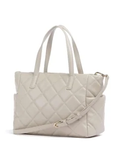 Ocarina Handtasche Lederimitat beige