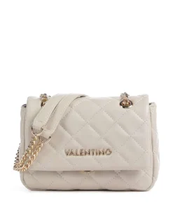 Ocarina Schultertasche Lederimitat beige