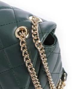 Ocarina Schultertasche Lederimitat dunkelgrün