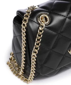 Ocarina Schultertasche Lederimitat schwarz