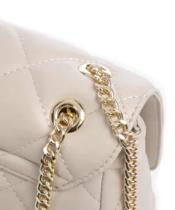 Ocarina Schultertasche Lederimitat beige