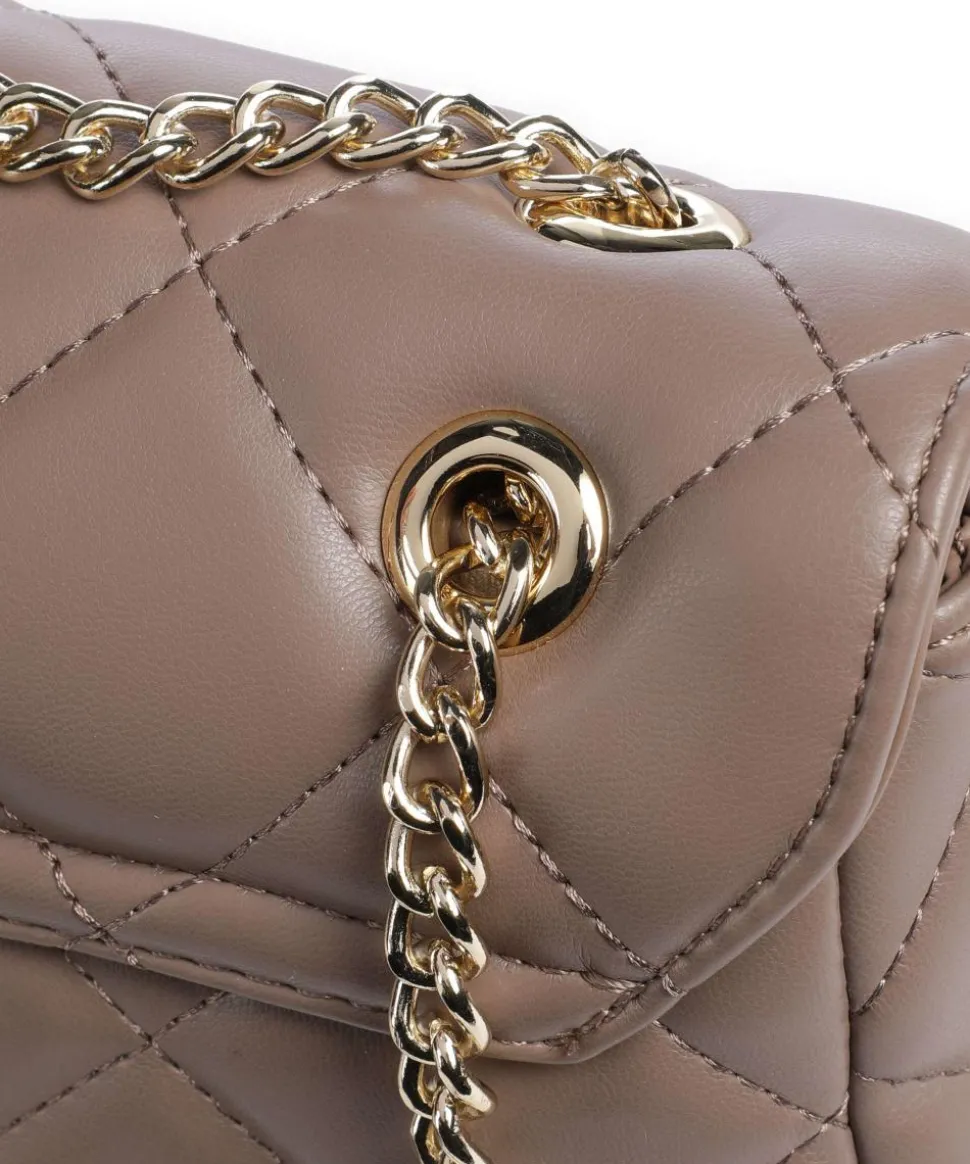 Ocarina Schultertasche Lederimitat taupe