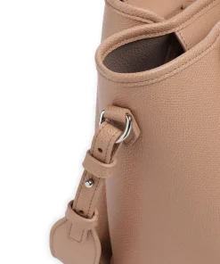 Odette Handtasche Lederimitat hellbraun