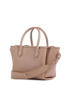 Odette Handtasche Lederimitat hellbraun