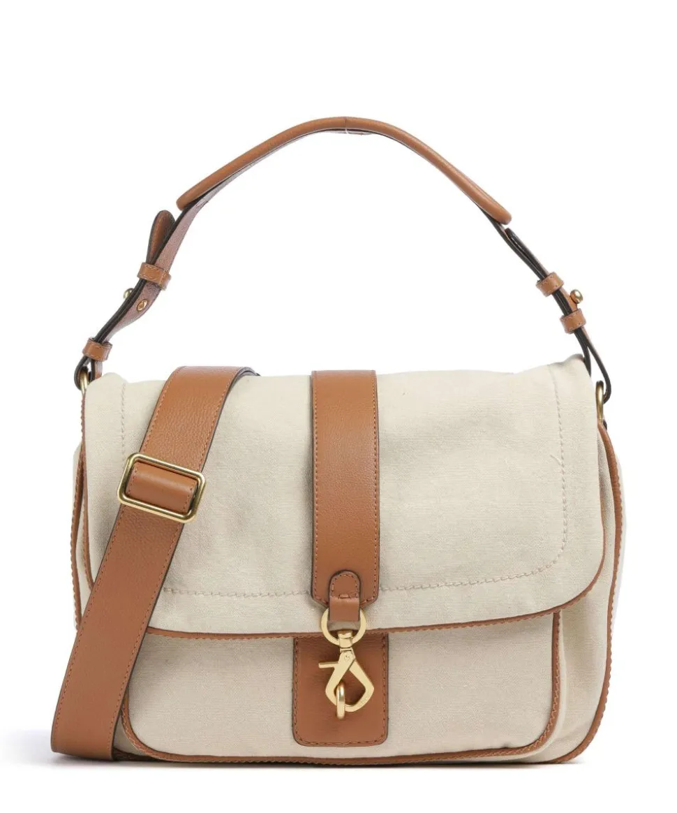 Olana Star Saddle Beuteltasche Canvas beige/braun