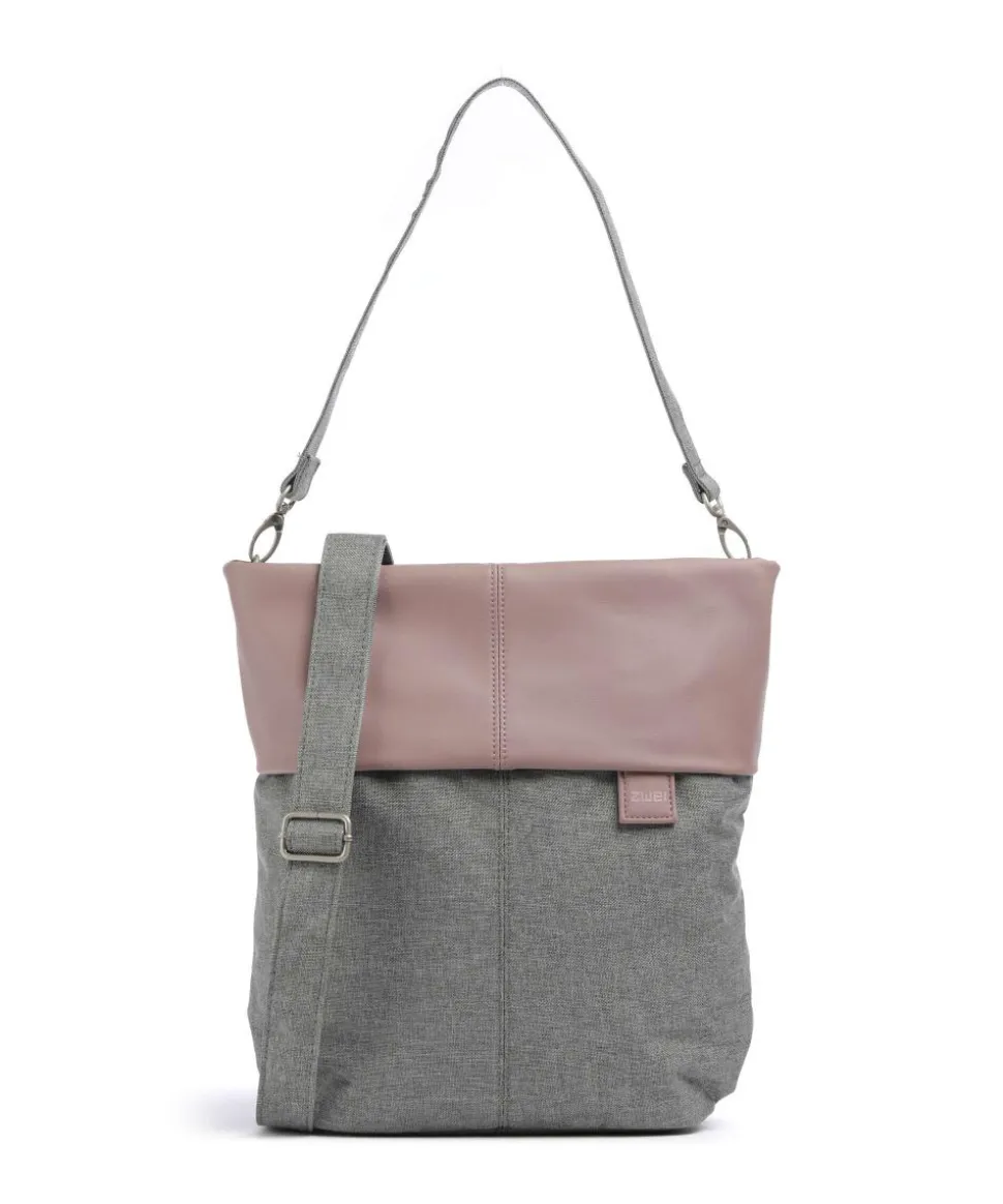 Olli OT12 Beuteltasche Polyester, Lederimitat grau/rosa