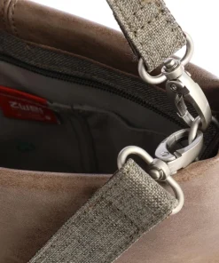 Olli OT8 Schultertasche Polyester, Lederimitat taupe