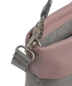 Olli OT8 Schultertasche Polyester, Lederimitat grau/rosa