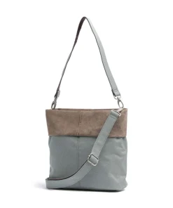 Olli OT8 Schultertasche Polyester, Lederimitat grünblau
