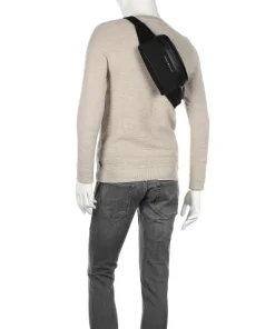 Omnia Jacquard Gürteltasche Polyester, Baumwolle schwarz