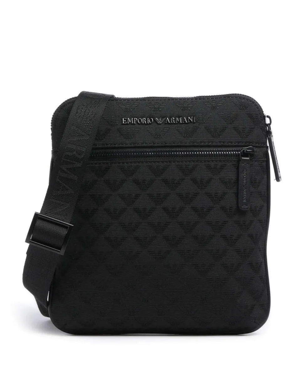 Omnia Jacquard Umhängetasche Polyester, Baumwolle schwarz