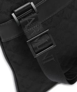 Omnia Jacquard Umhängetasche Polyester, Baumwolle schwarz