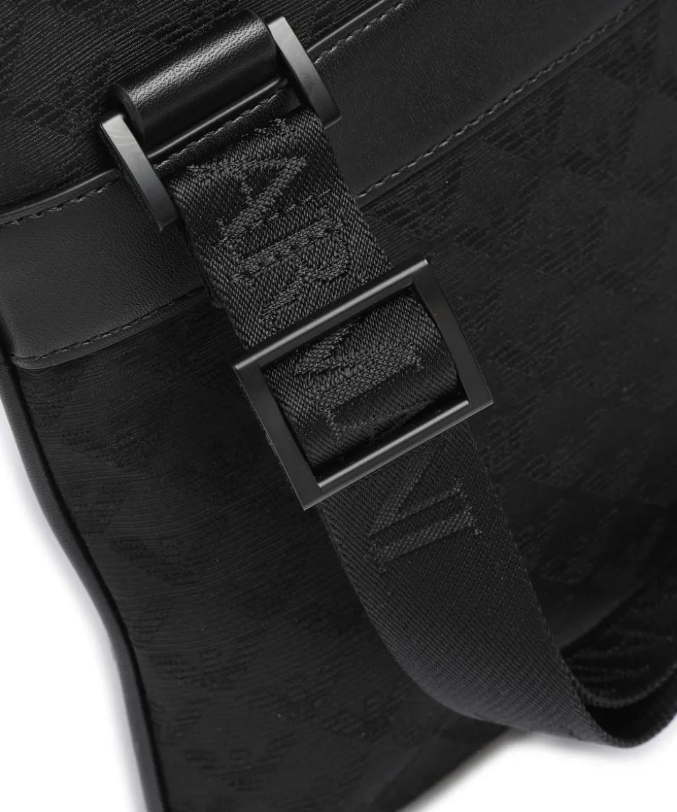 Omnia Jacquard Umhängetasche Polyester, Baumwolle schwarz