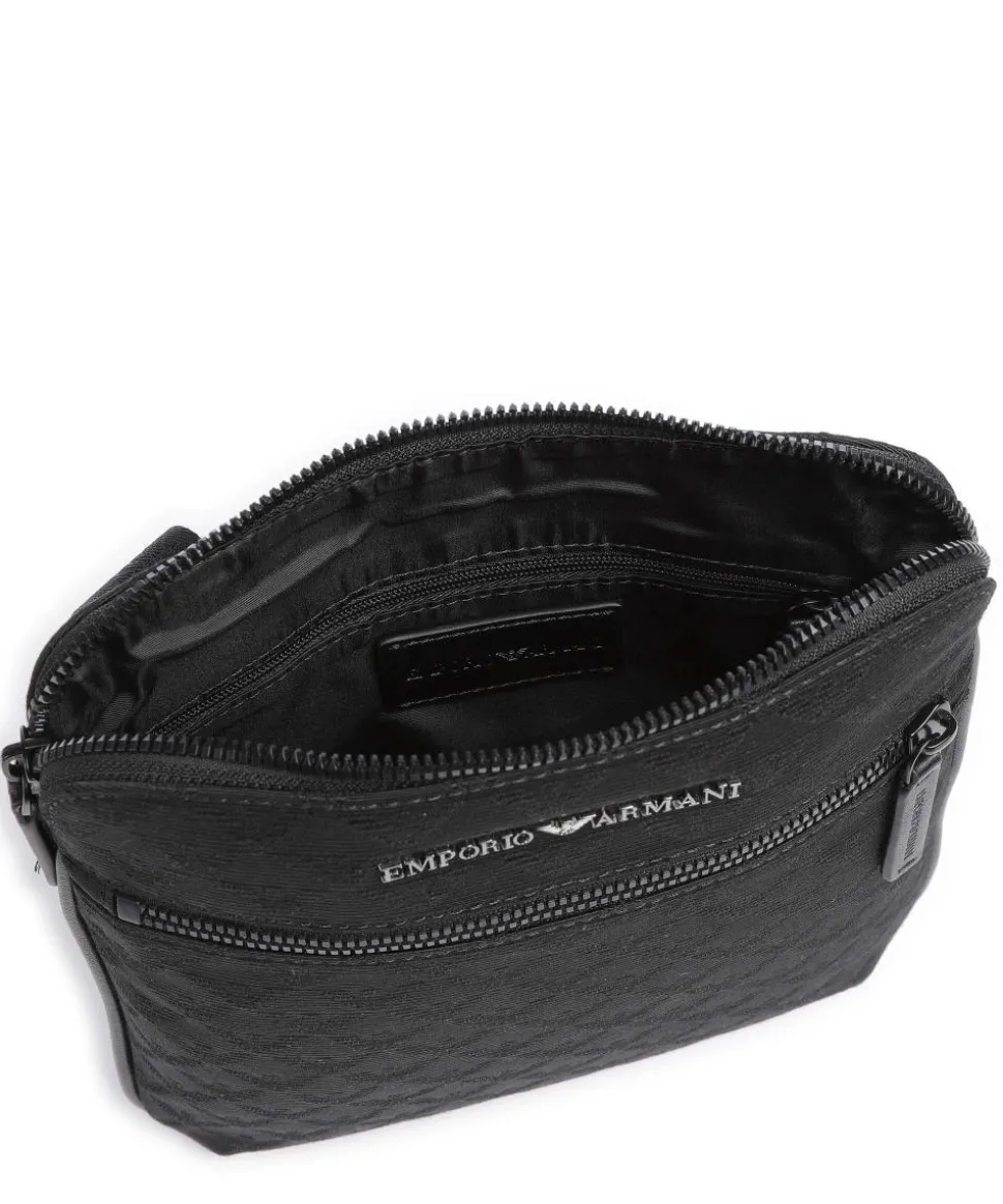 Omnia Jacquard Umhängetasche Polyester, Baumwolle schwarz