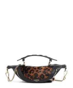 Origami Mini Handtasche genarbtes Rindsleder schwarz