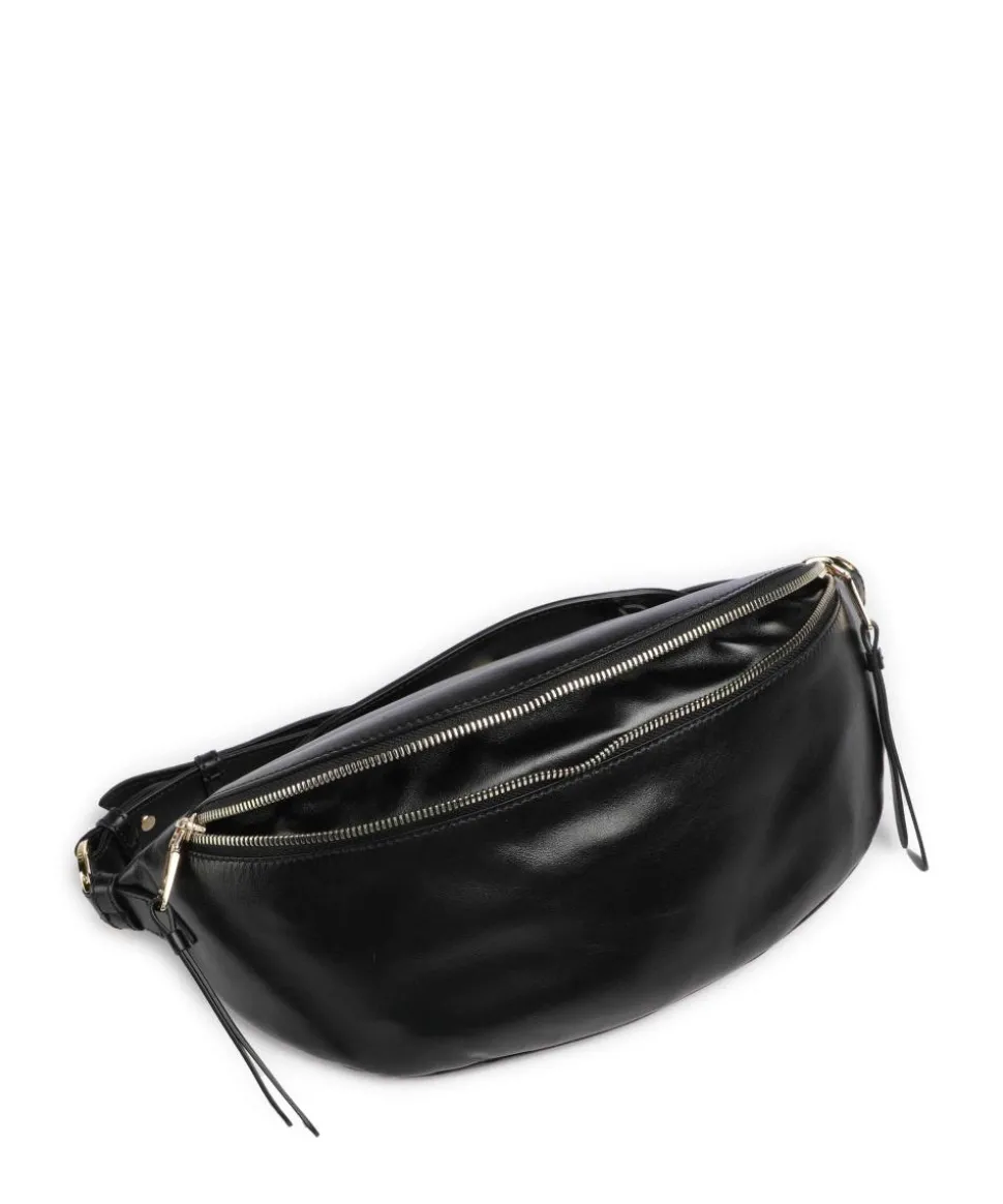 Origami S Umhängetasche fein genarbtes Rindsleder schwarz