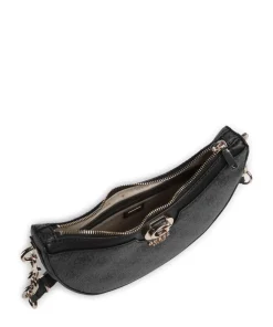 Orlina 4G Logo Schultertasche Lederimitat anthrazit