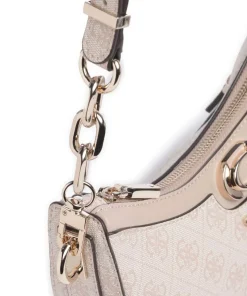 Orlina 4G Logo Schultertasche Lederimitat altrosa