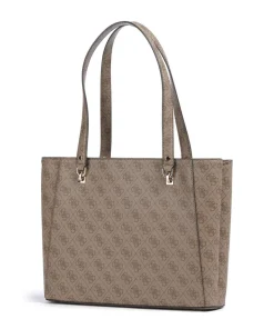 Orlina 4G Logo Shopper Lederimitat braun