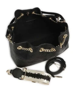 Pansy Bucket bag Lederimitat schwarz