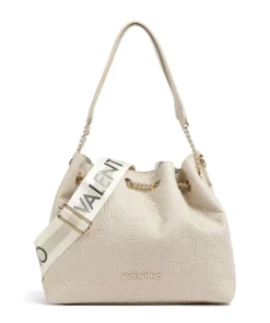 Pansy Bucket bag Lederimitat elfenbein