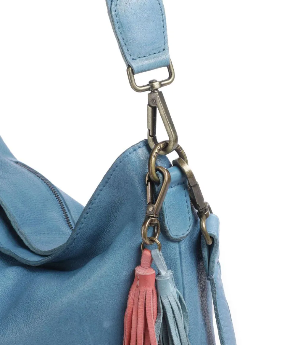 Paoliweg 2 Beuteltasche genarbtes Rindsleder blau