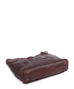 Paoliweg 2 Beuteltasche genarbtes Rindsleder dunkelbraun