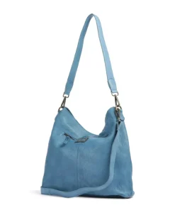 Paoliweg 2 Schultertasche genarbtes Rindsleder blau