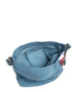 Paoliweg 2 Schultertasche genarbtes Leder blau