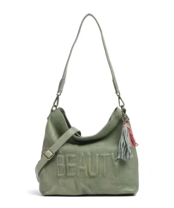 Paoliweg 2 Schultertasche genarbtes Rindsleder grün